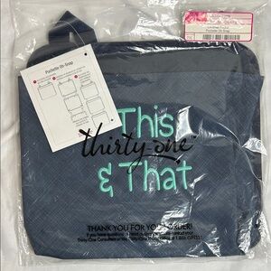 Thirty-One Navy Oh-Snap Pocket
